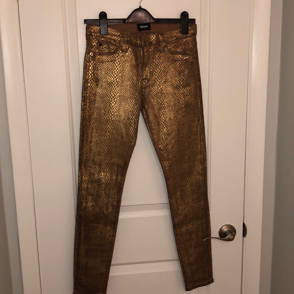 Hudson Nico Snake-print jeans